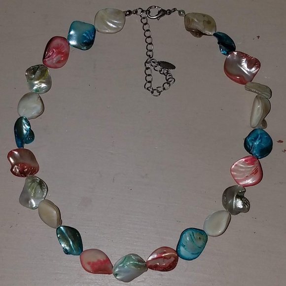 Multicolored Shell Necklace - Picture 5 of 6